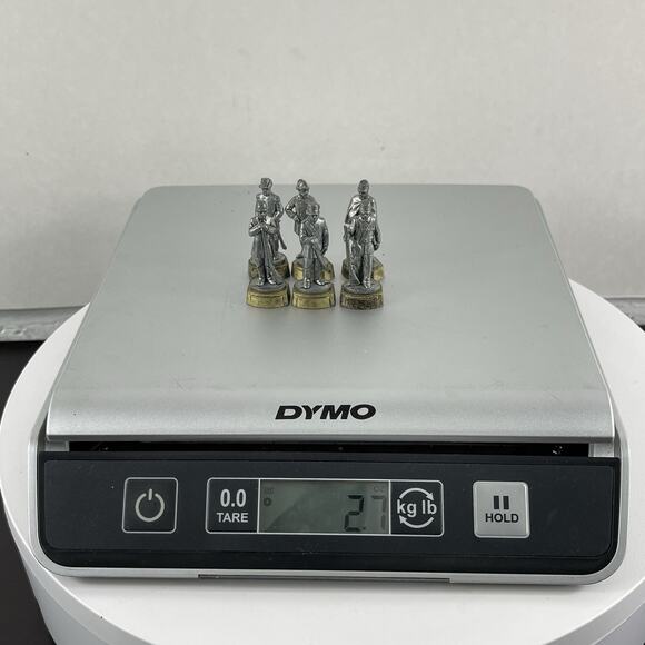 Six Civil War Soldiers Metal Pewter Finished Figures Measures 1-5/8" - Picture 13 of 13